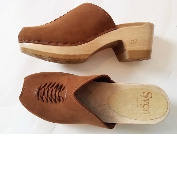 New SVEN (No. 6) Front Weave Suede Clogs 37 6.5-7 - Picture 2 of 4
